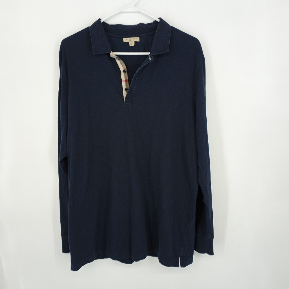 Burberry Brit  'Oxford' Long Sleeve Polo, size L